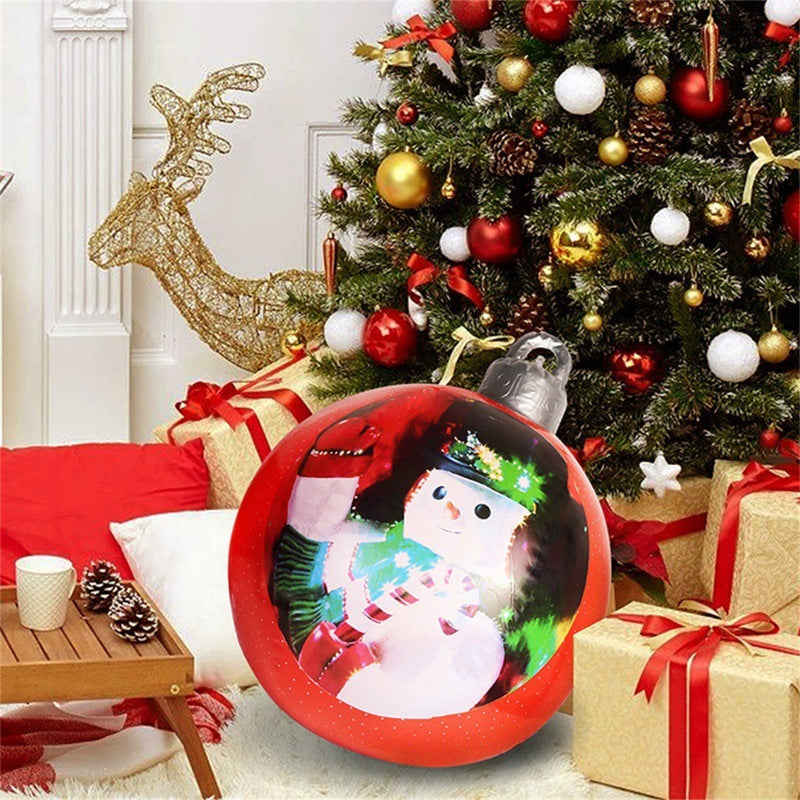 Inflatable PVC Christmas Ornament Ball Outdoor Decoration