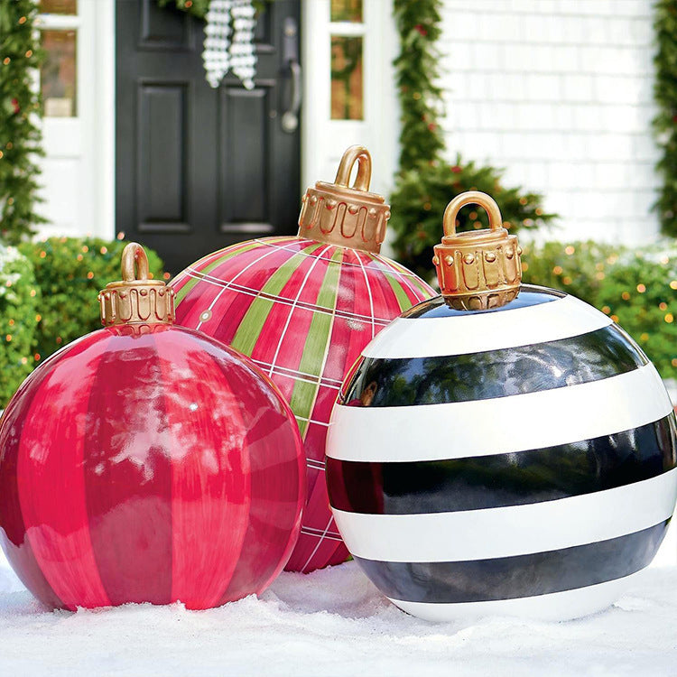 Inflatable PVC Christmas Ornament Ball Outdoor Decoration