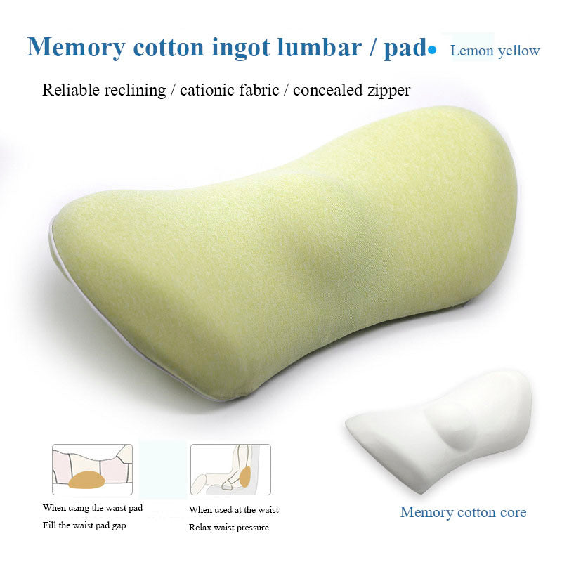 Lumbar Support Pillow – Side Sleeper & Pregnancy Cushion for Back, Hip & Sciatica Pain Relief