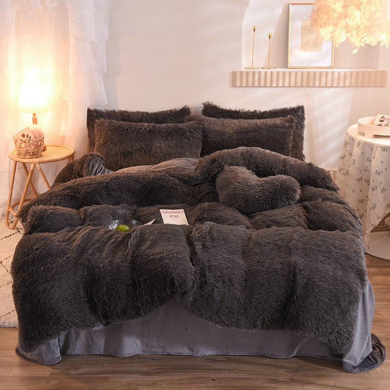Luxury Fleece Bedding Set – Warm Plush Duvet Cover & Pillowcases for Winter