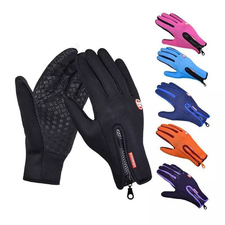 Waterproof Sports Gloves With Fleece