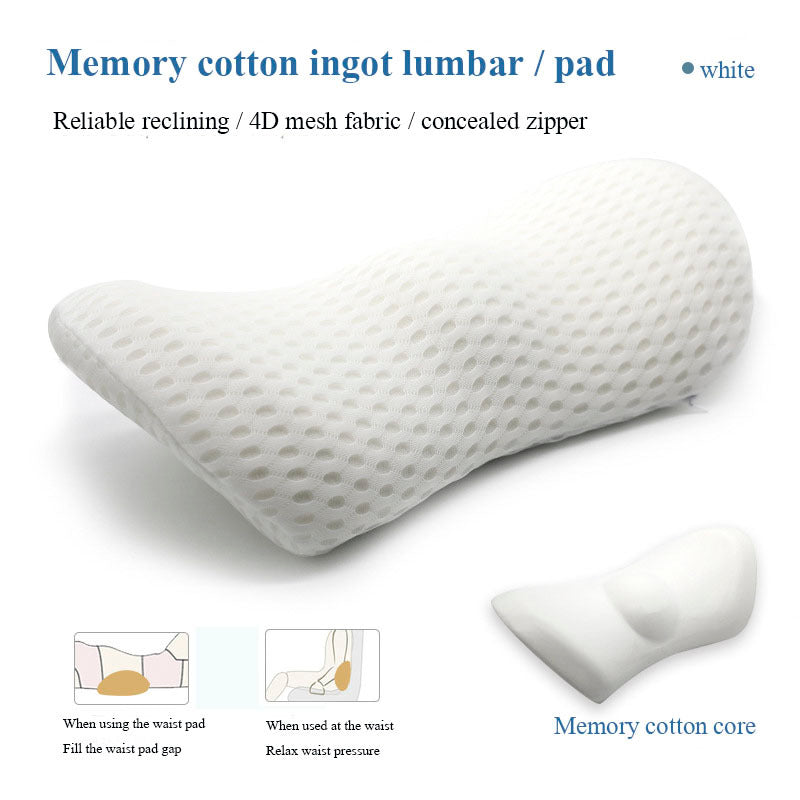 Lumbar Support Pillow – Side Sleeper & Pregnancy Cushion for Back, Hip & Sciatica Pain Relief