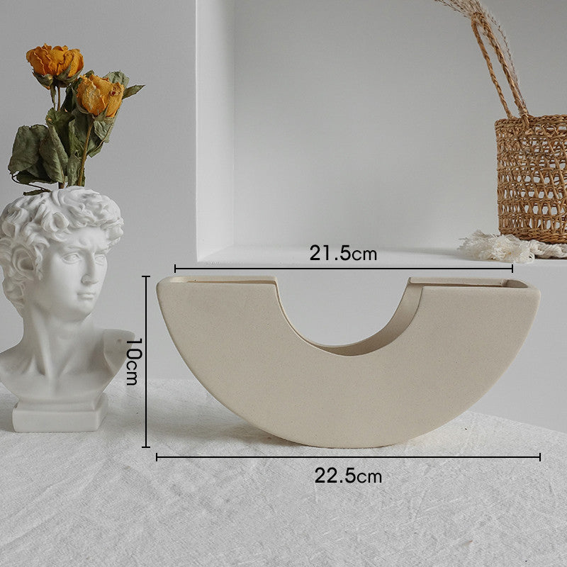 Ceramic Vase Dry Flower Arrangement Home Decoration
