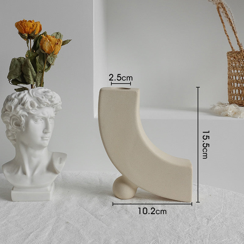 Ceramic Vase Dry Flower Arrangement Home Decoration