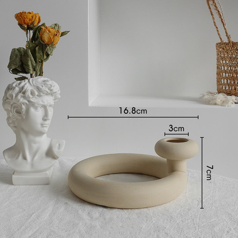Ceramic Vase Dry Flower Arrangement Home Decoration