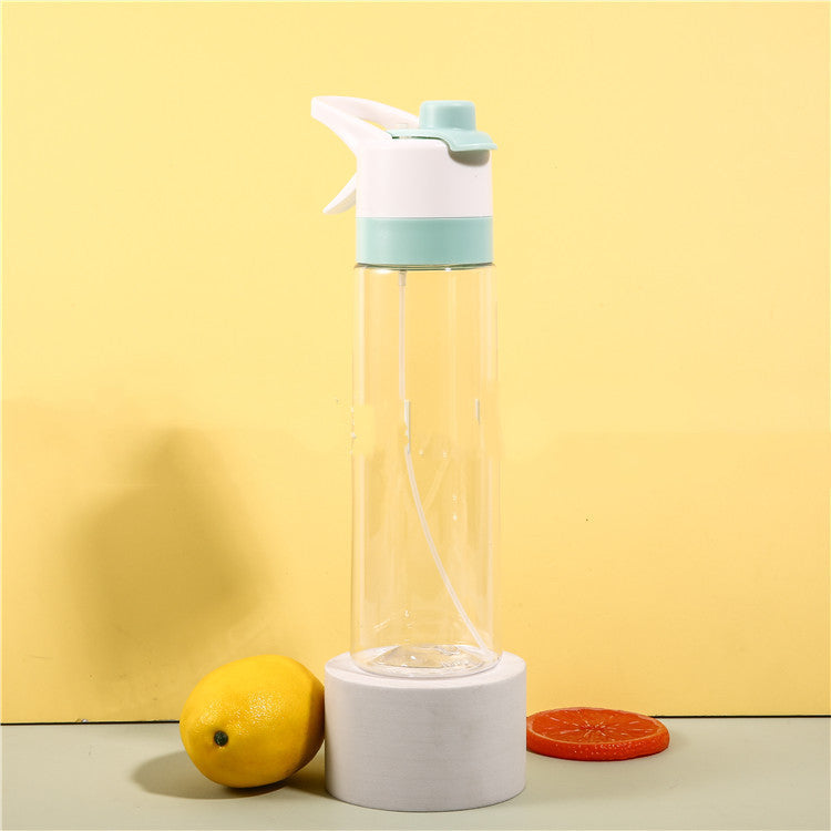 Spray Water Bottle for Girls – Large Capacity Sports & Travel Drinkware