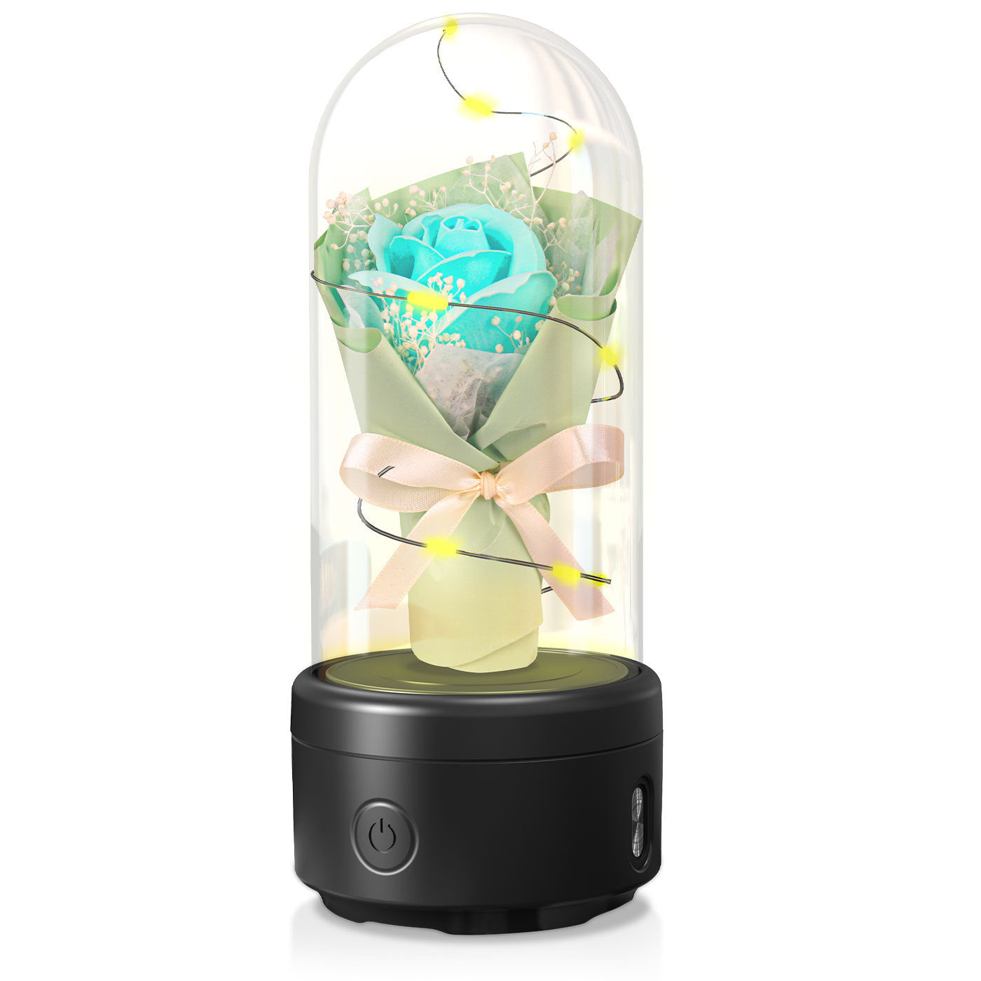2 In 1 LED Rose Light Bluetooth Speaker Gift