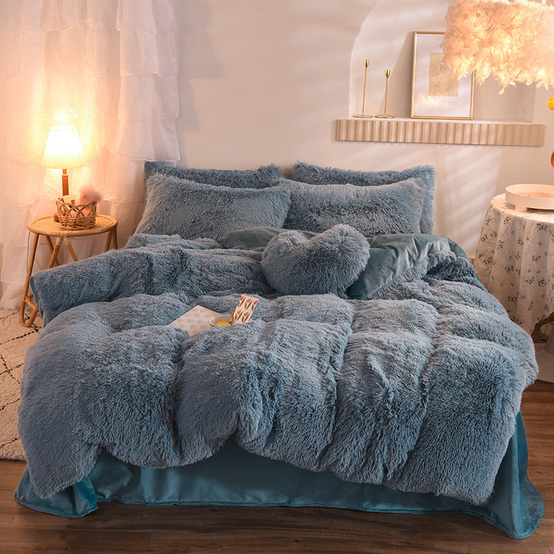 Luxury Fleece Bedding Set – Warm Plush Duvet Cover & Pillowcases for Winter