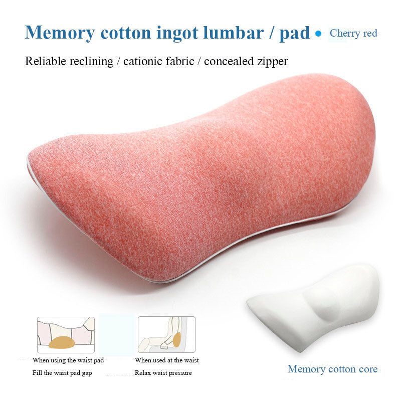 Lumbar Support Pillow – Side Sleeper & Pregnancy Cushion for Back, Hip & Sciatica Pain Relief