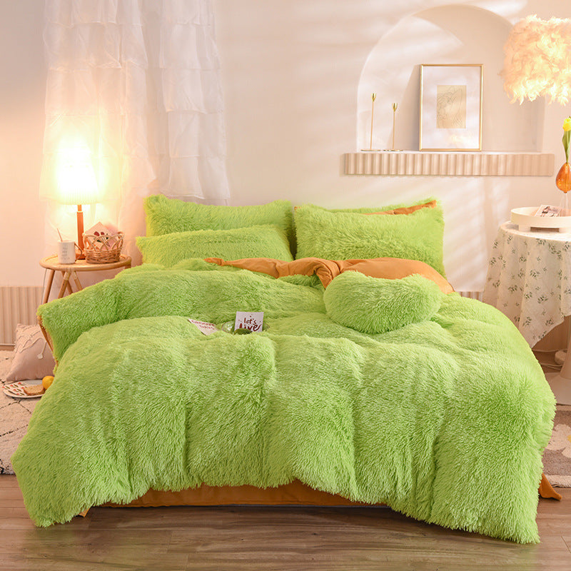 Luxury Fleece Bedding Set – Warm Plush Duvet Cover & Pillowcases for Winter