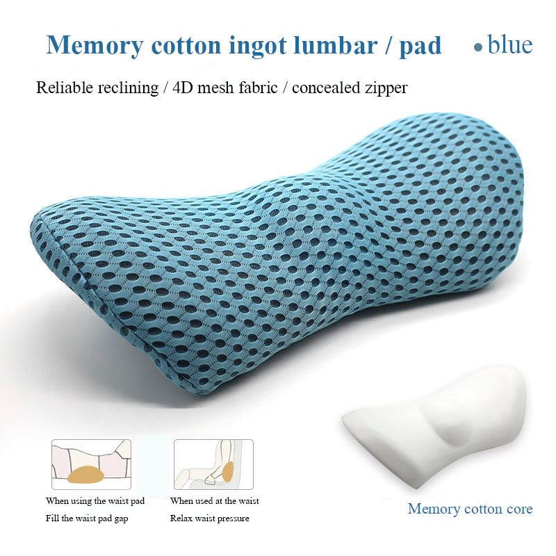 Lumbar Support Pillow – Side Sleeper & Pregnancy Cushion for Back, Hip & Sciatica Pain Relief