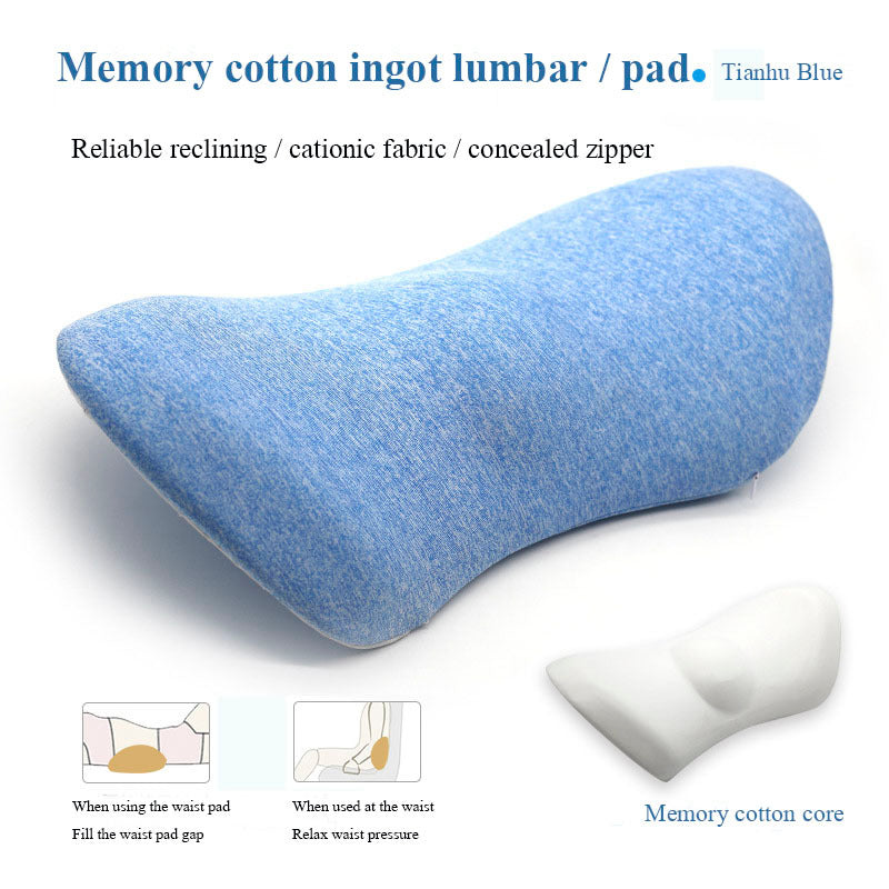 Lumbar Support Pillow – Side Sleeper & Pregnancy Cushion for Back, Hip & Sciatica Pain Relief