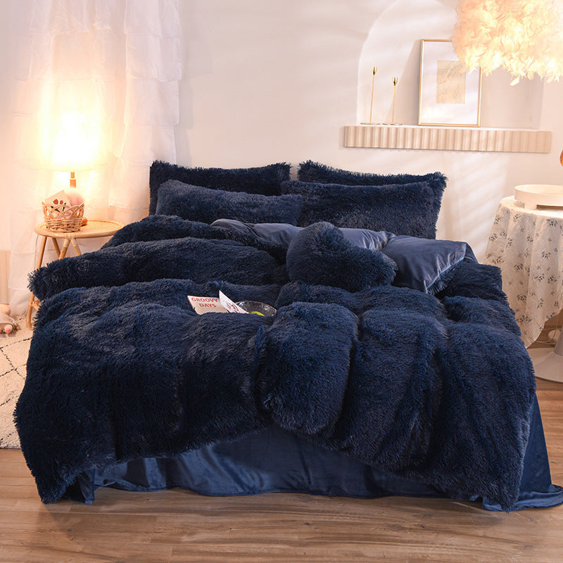 Luxury Fleece Bedding Set – Warm Plush Duvet Cover & Pillowcases for Winter