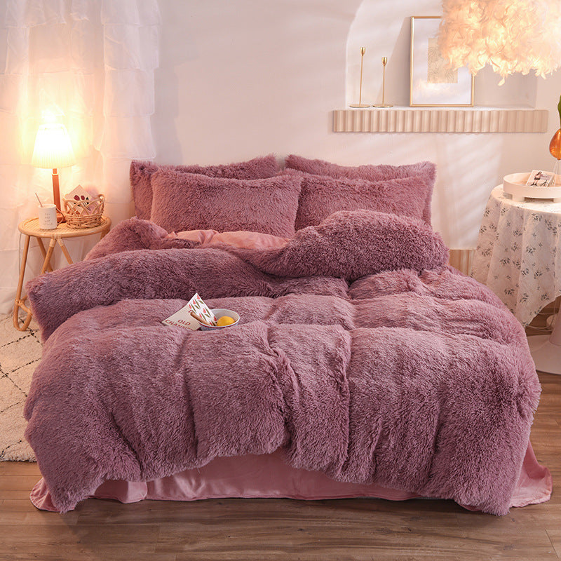Luxury Fleece Bedding Set – Warm Plush Duvet Cover & Pillowcases for Winter