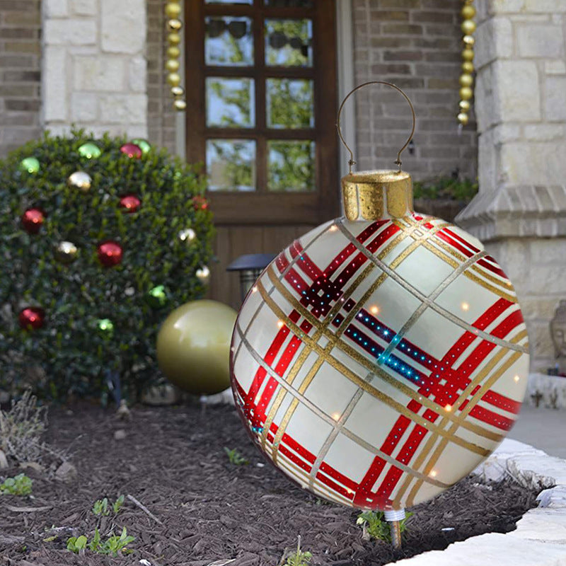 Inflatable PVC Christmas Ornament Ball Outdoor Decoration