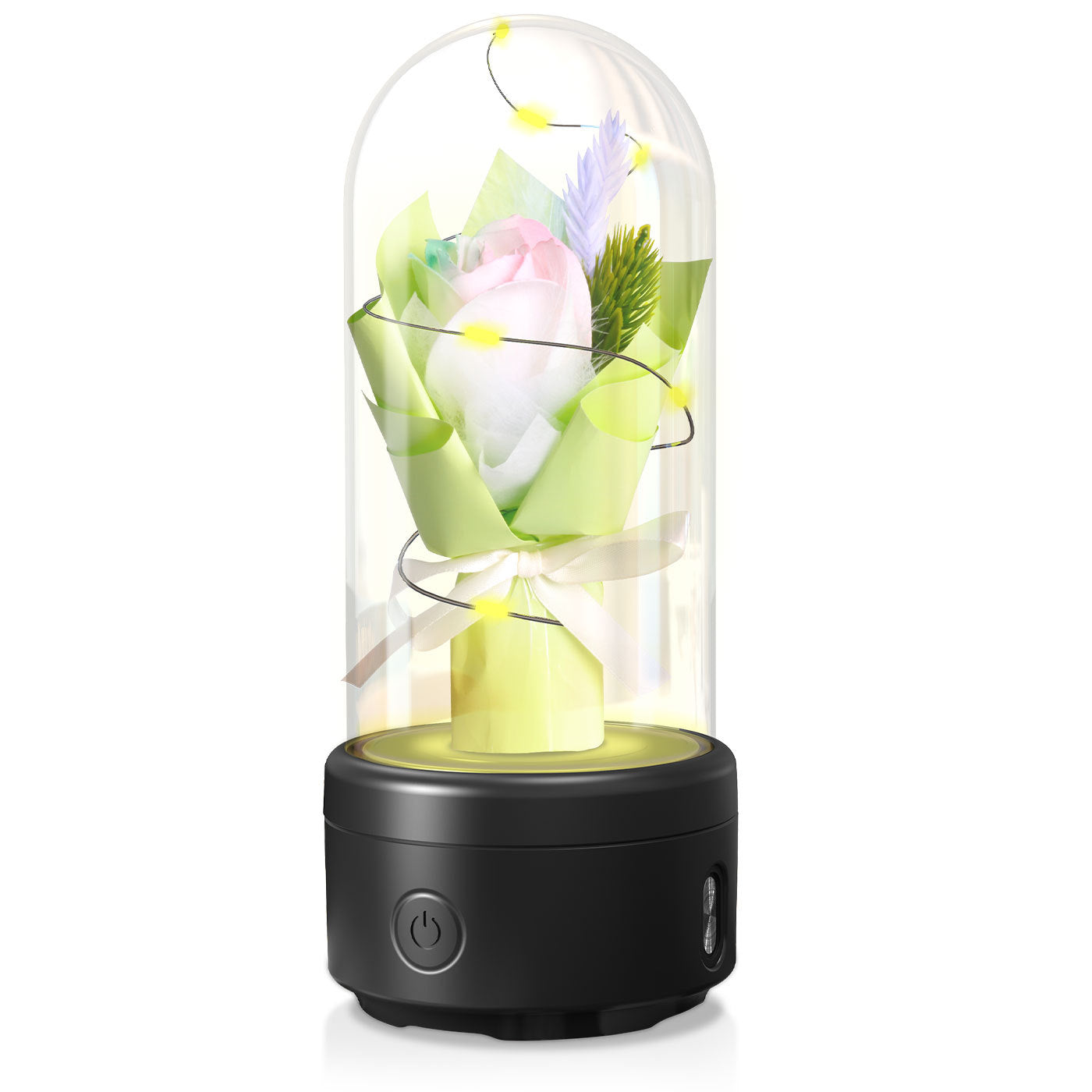 2 In 1 LED Rose Light Bluetooth Speaker Gift