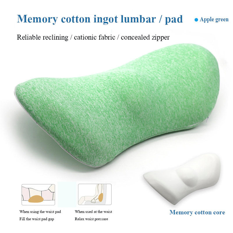 Lumbar Support Pillow – Side Sleeper & Pregnancy Cushion for Back, Hip & Sciatica Pain Relief