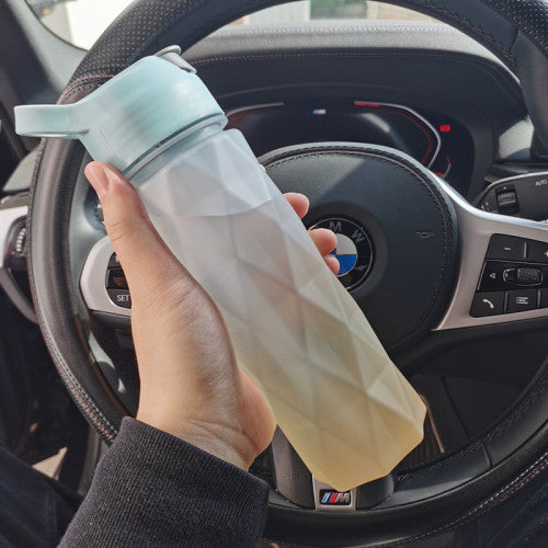 Spray Water Bottle for Girls – Large Capacity Sports & Travel Drinkware
