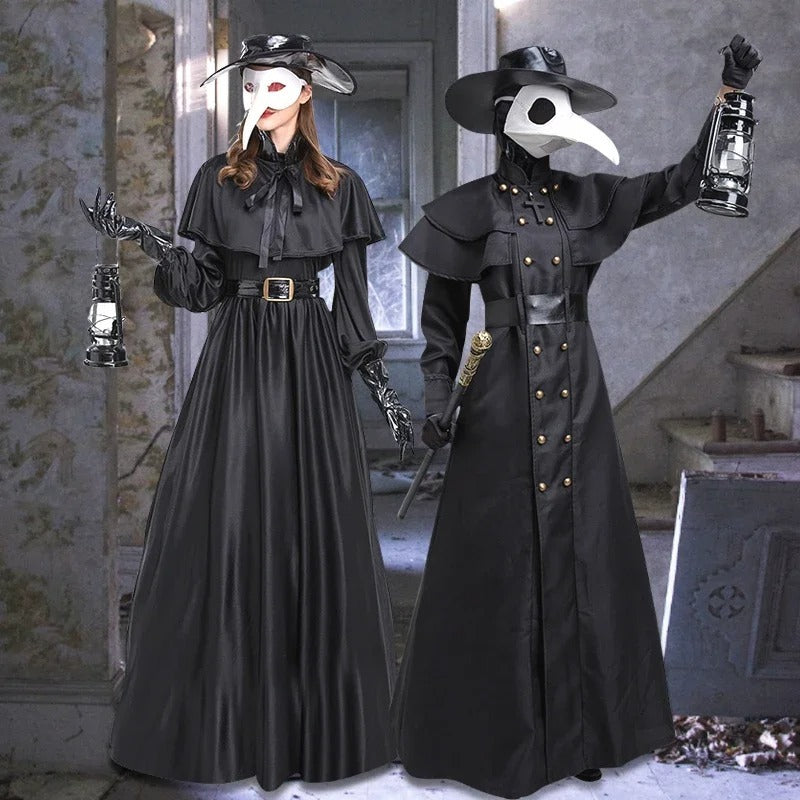 Halloween Steampunk Plague Doctor Mask Costume