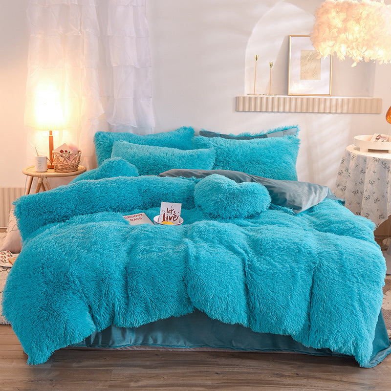 Luxury Fleece Bedding Set – Warm Plush Duvet Cover & Pillowcases for Winter
