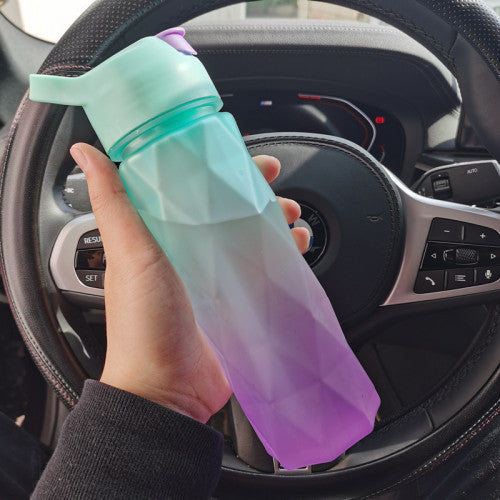 Spray Water Bottle for Girls – Large Capacity Sports & Travel Drinkware