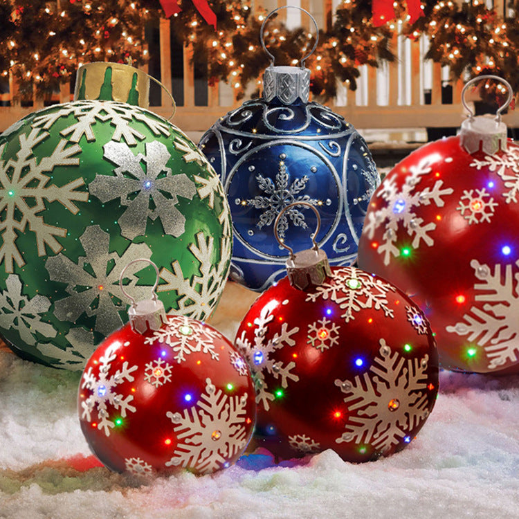 Inflatable PVC Christmas Ornament Ball Outdoor Decoration
