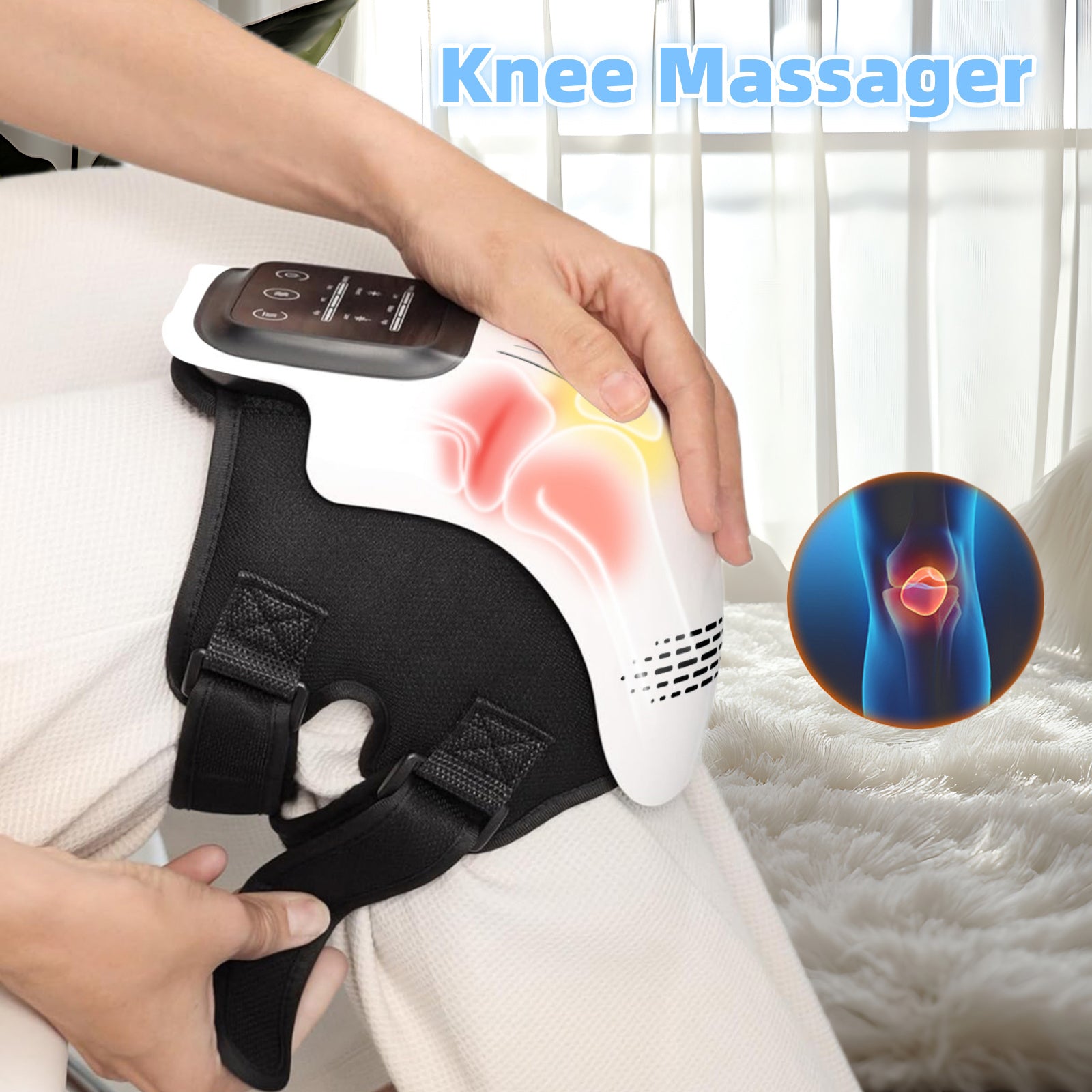 Electric Heating Knee Massager Pain Relief Device