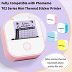 Phomemo T02/M02X Thermal Sticker Paper Roll – Self-Adhesive, 50mm x 3.5m