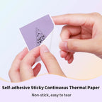 Phomemo T02/M02X Thermal Sticker Paper Roll – Self-Adhesive, 50mm x 3.5m