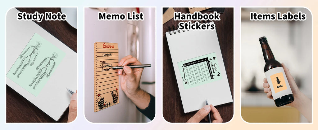 Phomemo T02/M02X Thermal Sticker Paper Roll – Self-Adhesive, 50mm x 3.5m