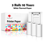Phomemo T02/M02X Thermal Sticker Paper Roll – Self-Adhesive, 50mm x 3.5m