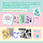 Phomemo T02 Mini Thermal Printer – Wireless Pocket Printer for DIY, Journals & Gifts