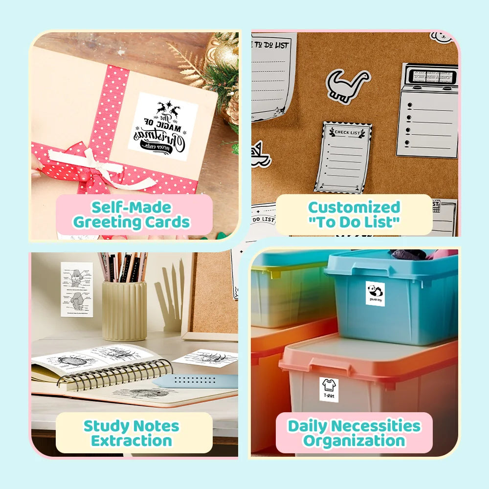 Phomemo T02 Mini Thermal Printer – Wireless Pocket Printer for DIY, Journals & Gifts