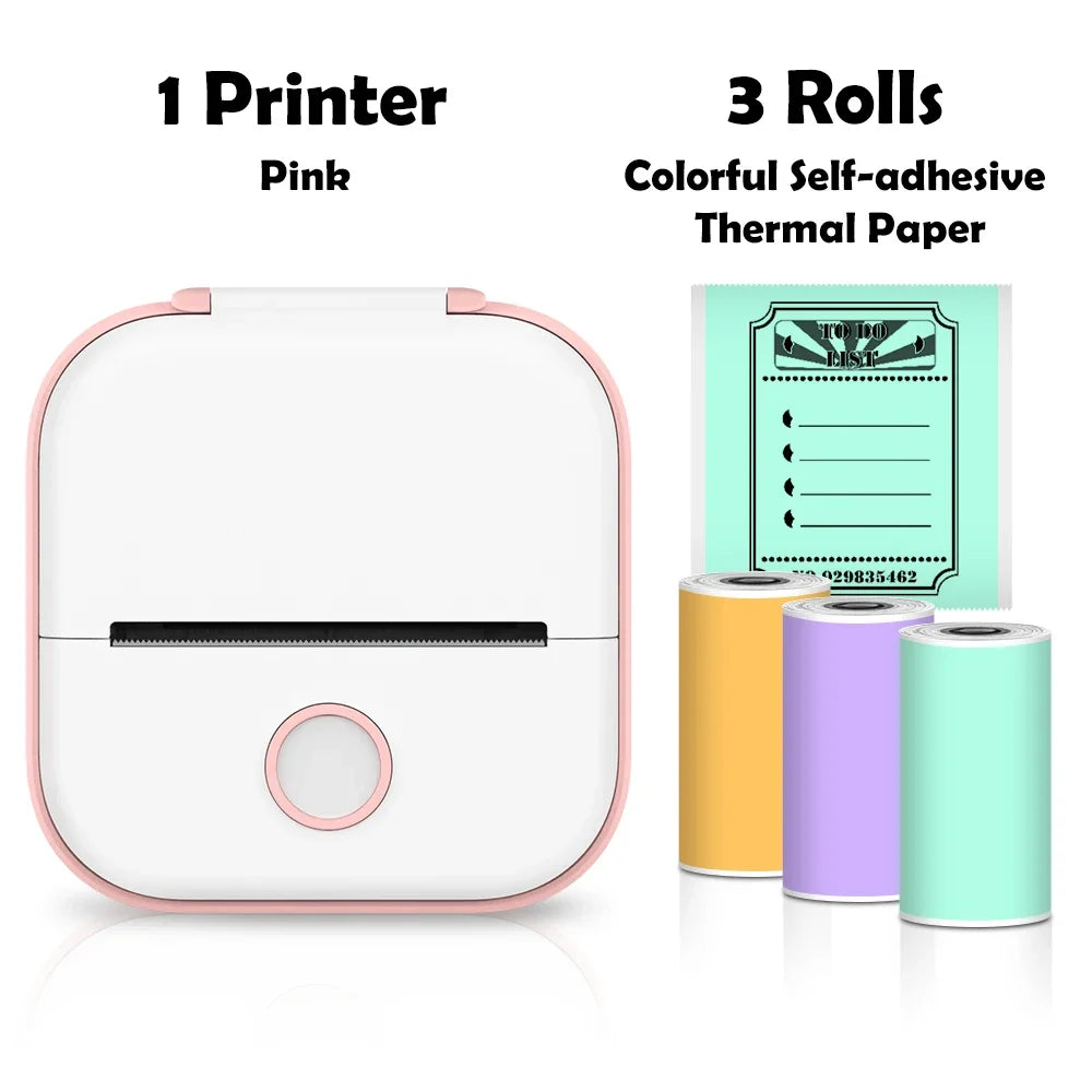Phomemo T02 Mini Thermal Printer – Wireless Pocket Printer for DIY, Journals & Gifts
