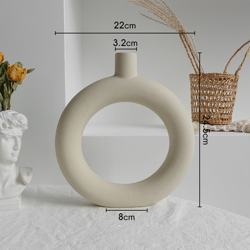 Ceramic Vase Dry Flower Arrangement Home Decoration