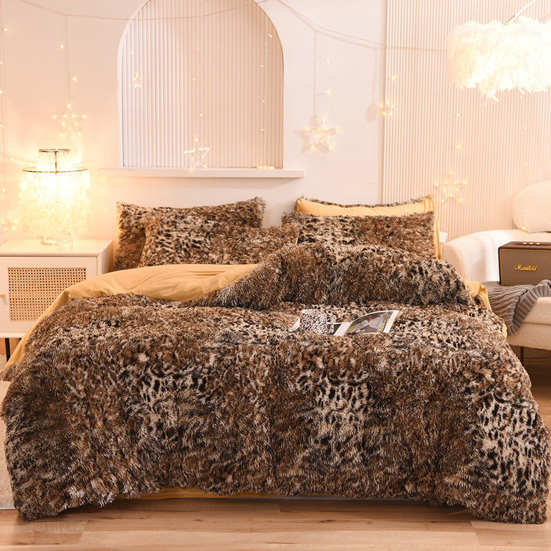 Luxury Fleece Bedding Set – Warm Plush Duvet Cover & Pillowcases for Winter