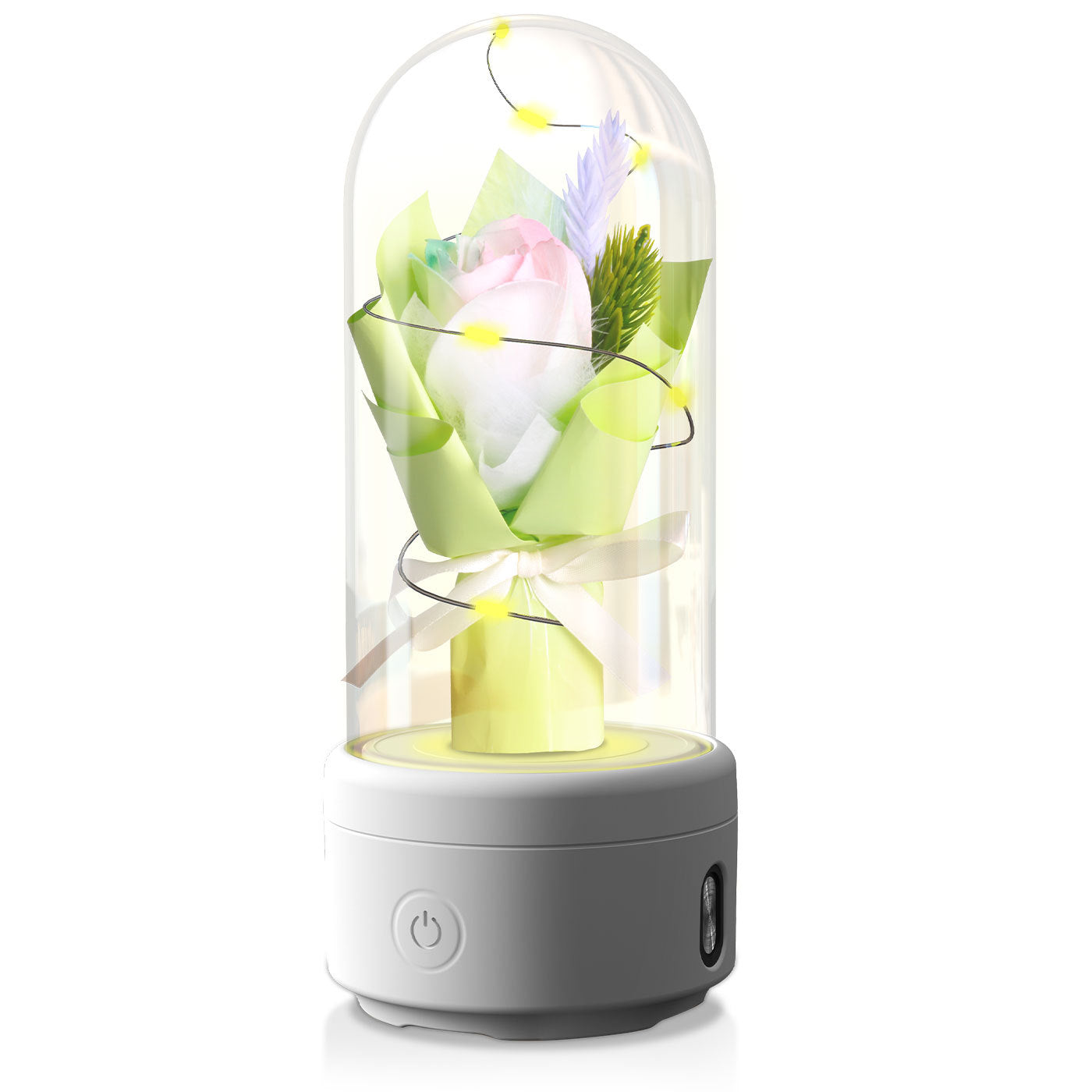 2 In 1 LED Rose Light Bluetooth Speaker Gift