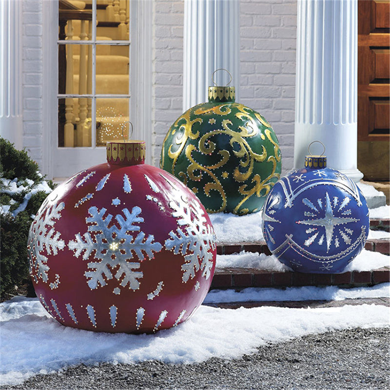 Inflatable PVC Christmas Ornament Ball Outdoor Decoration