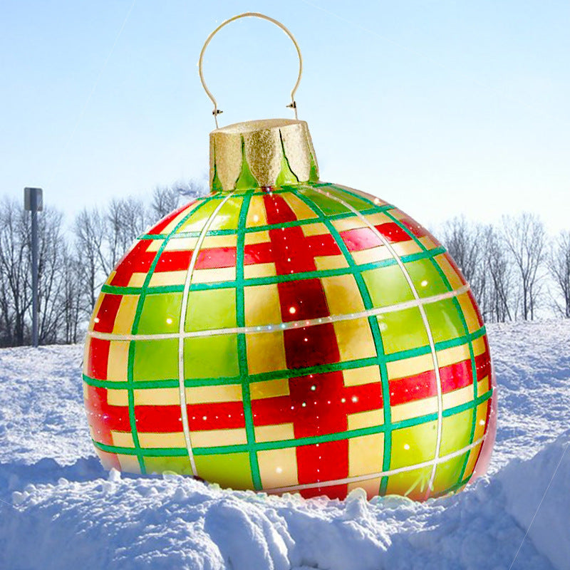 Inflatable PVC Christmas Ornament Ball Outdoor Decoration