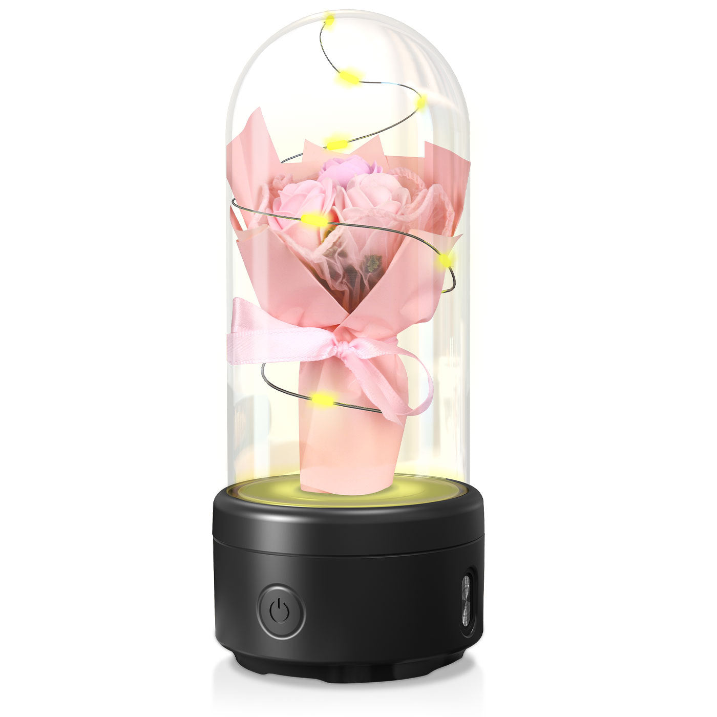 2 In 1 LED Rose Light Bluetooth Speaker Gift