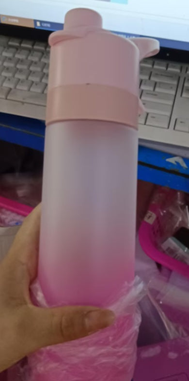 Spray Water Bottle for Girls – Large Capacity Sports & Travel Drinkware