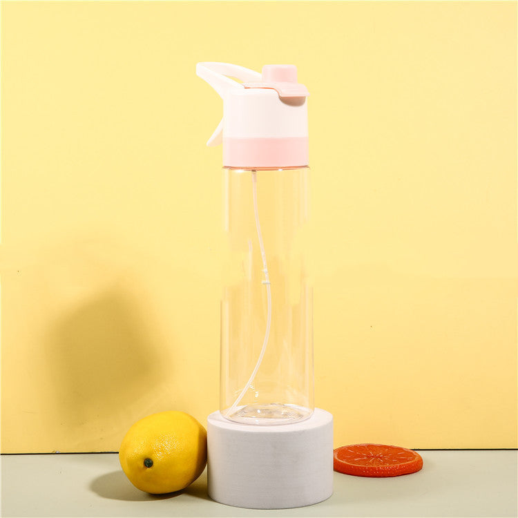 Spray Water Bottle for Girls – Large Capacity Sports & Travel Drinkware