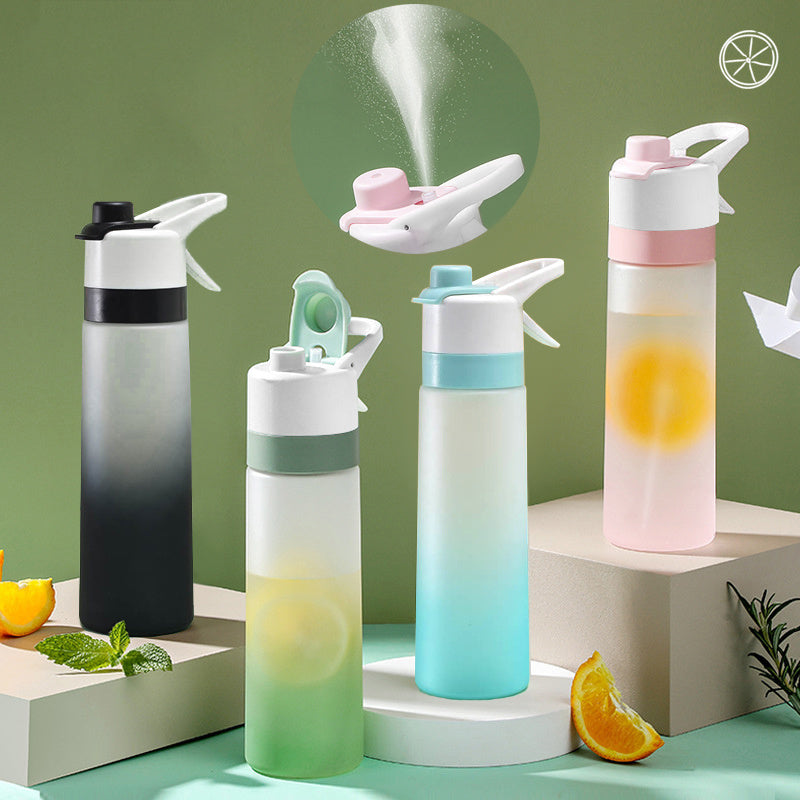 Spray Water Bottle for Girls – Large Capacity Sports & Travel Drinkware