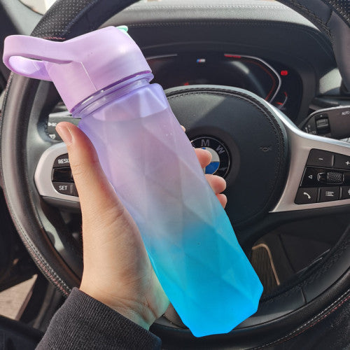 Spray Water Bottle for Girls – Large Capacity Sports & Travel Drinkware