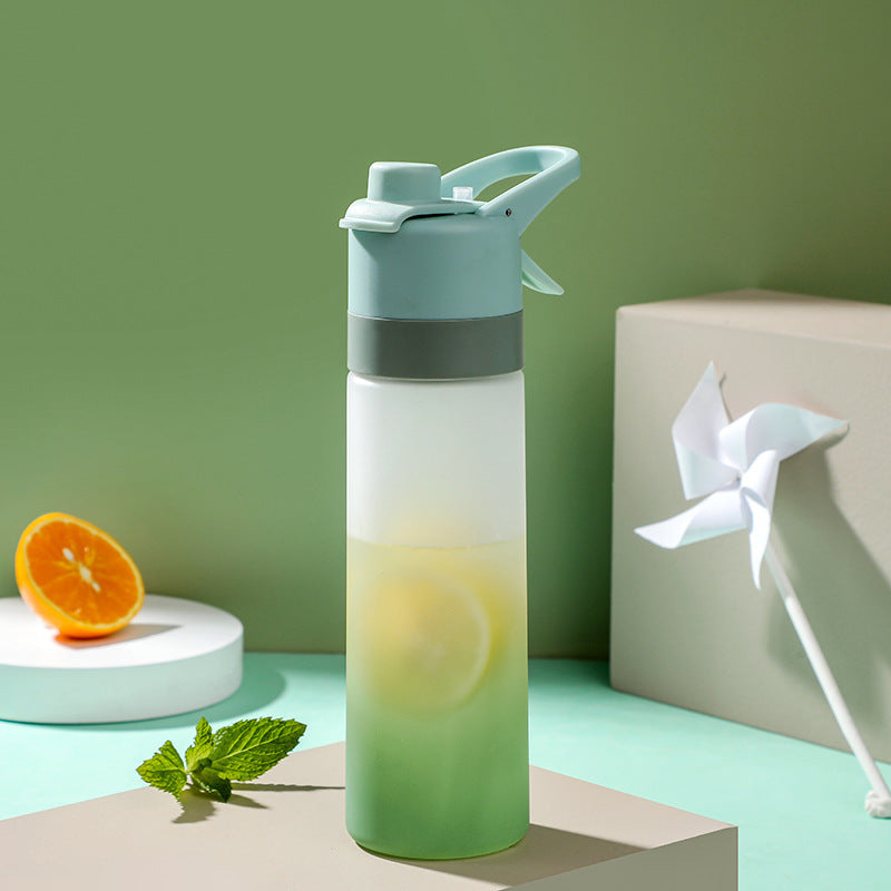 Spray Water Bottle for Girls – Large Capacity Sports & Travel Drinkware
